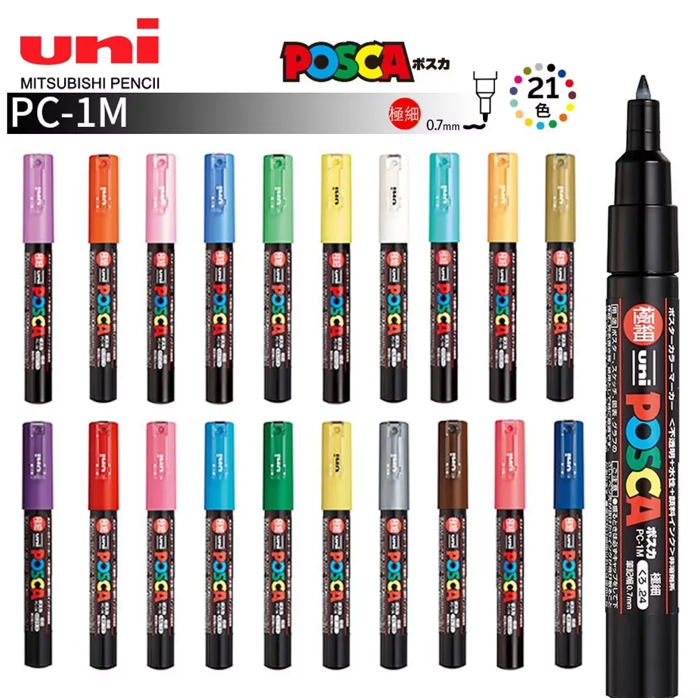 Японский маркер UNI Posca, акриловая ручка Marcadores PC-1M, полноцветные художественные принадлежности, канцелярские принадлежности, живопись, граффити, перманентные чернила
Японский маркер UNI Posca, акриловая ручка Marcadores PC-1M, полноцветные художественные принадлежности, канцелярские принадлежности, живопись, граффити, перманентные чернила