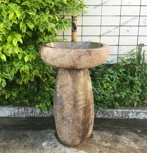 Natural Stone Wash Basin Integrated Balcony Outdoor Wash Basin Courtyard Column Washbasin Antique Outdoor Pool
Natural Stone Wash Basin Integrated Balcony Outdoor Wash Basin Courtyard Column Washbasin Antique Outdoor Pool