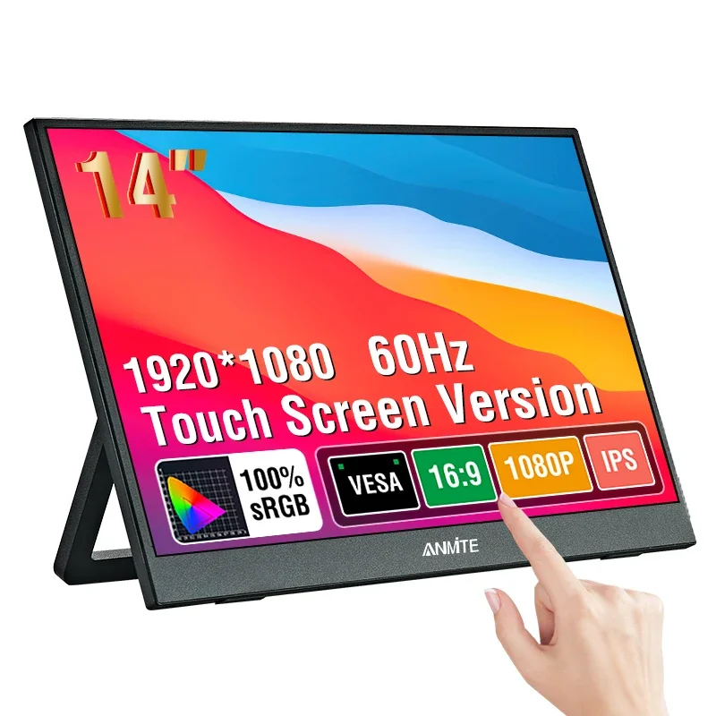14 Inch Touch Screen Portable Touch Monitor Non-touch optional 16:9 Gaming Computer Expand Display For XBox PS4/5 Switch Loptop
14 Inch Touch Screen Portable Touch Monitor Non-touch optional 16:9 Gaming Computer Expand Display For XBox PS4/5 Switch Loptop