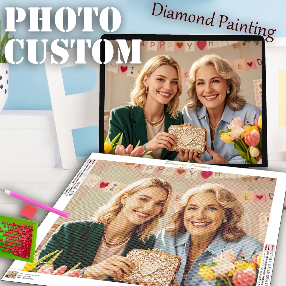 CHENISTORY Photo Custom Diamond Painting 5D Cross Stitch DIY Picture Rhinestones Resin Diamond Mosaic Kits Mother's Day Gift
CHENISTORY Photo Custom Diamond Painting 5D Cross Stitch DIY Picture Rhinestones Resin Diamond Mosaic Kits Mother's Day Gift