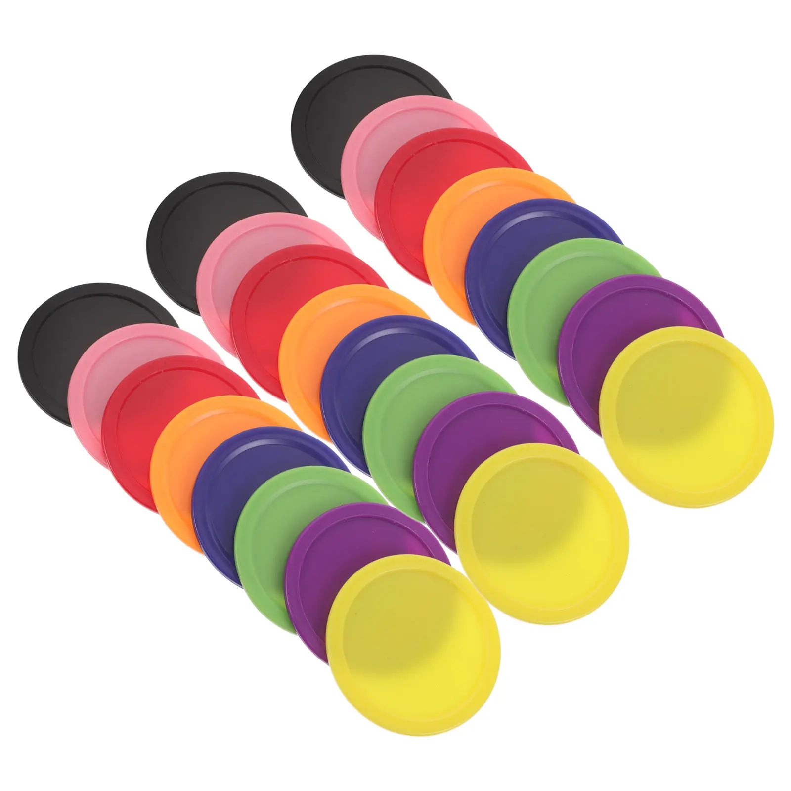 24Pcs Air Hockey Replacement Pucks 64Mm Multicolor Plastic Tabletop Hockey Table Parts for Indoor Games and Training
24Pcs Air Hockey Replacement Pucks 64Mm Multicolor Plastic Tabletop Hockey Table Parts for Indoor Games and Training