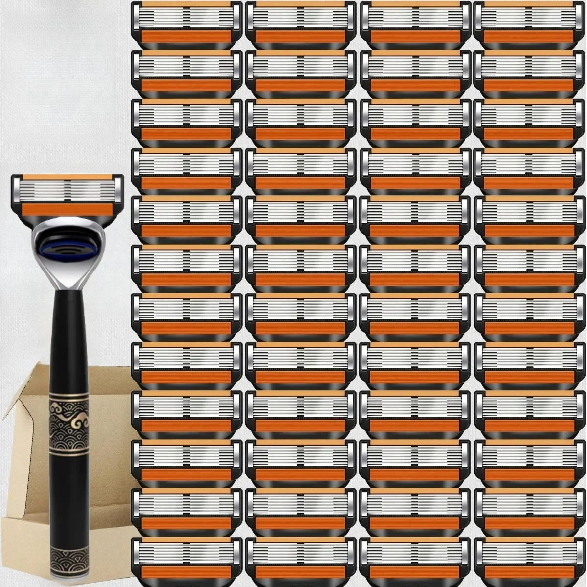 6-слойный набор ручных бритв, 1 ручка с 4/8/12/18 стержнями, ручные бритвы из нержавеющей стали для ежедневного ухода за лицом
6-слойный набор ручных бритв, 1 ручка с 4/8/12/18 стержнями, ручные бритвы из нержавеющей стали для ежедневного ухода за лицом