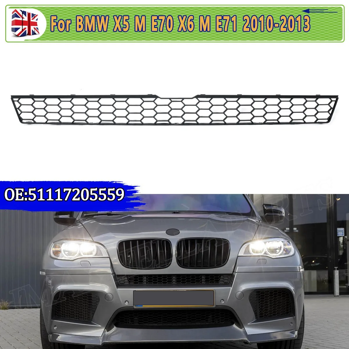 Front Upper Grill Replace For BMW X5M E70 X6M E71 2009-2013 M Package Front Bumper Grille Honeycomb Centre Racing Grille
Front Upper Grill Replace For BMW X5M E70 X6M E71 2009-2013 M Package Front Bumper Grille Honeycomb Centre Racing Grille