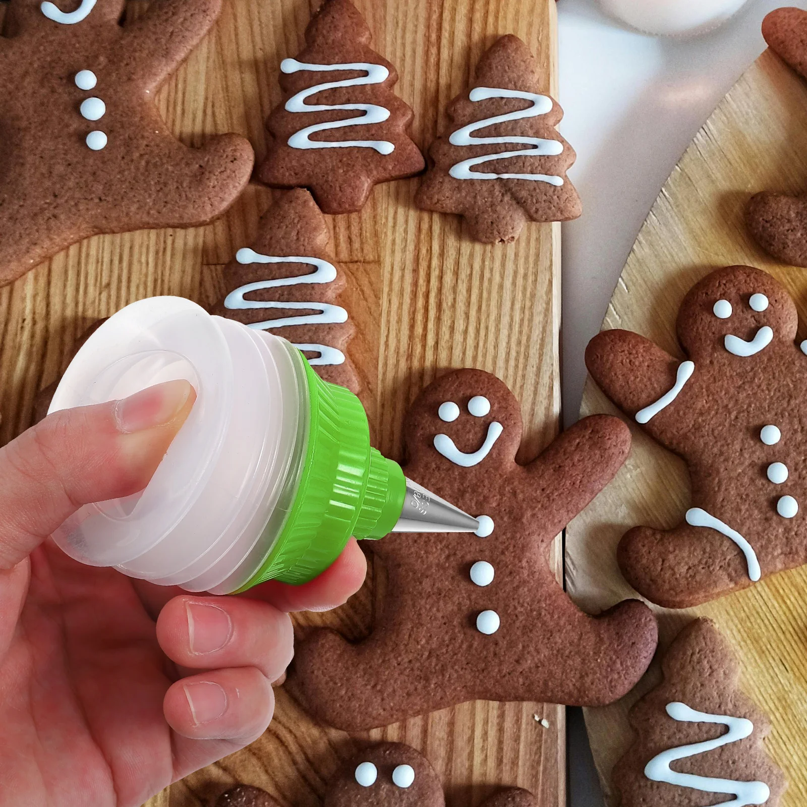 2Pcs Icing Bottles For Cookie Decorating PP Material Lightweight Portable Cake Baking Accessory Reusable Thick Squeeze Bottle
2Pcs Icing Bottles For Cookie Decorating PP Material Lightweight Portable Cake Baking Accessory Reusable Thick Squeeze Bottle