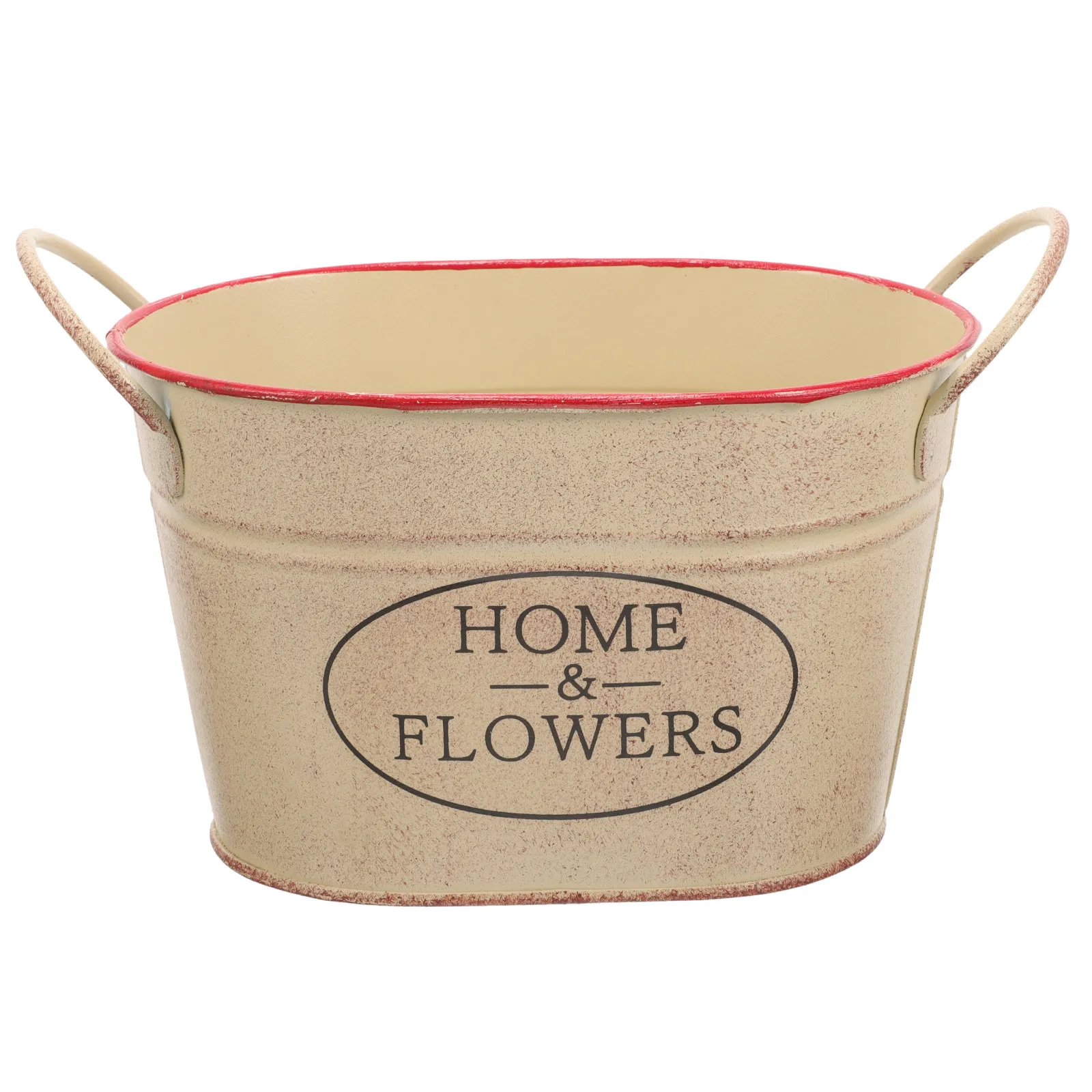 Vintage Oval Metal Flower Bucket Rustic Decorative Planter for Home Garden Office Boho Farmhouse Style European Tin Pail
Vintage Oval Metal Flower Bucket Rustic Decorative Planter for Home Garden Office Boho Farmhouse Style European Tin Pail