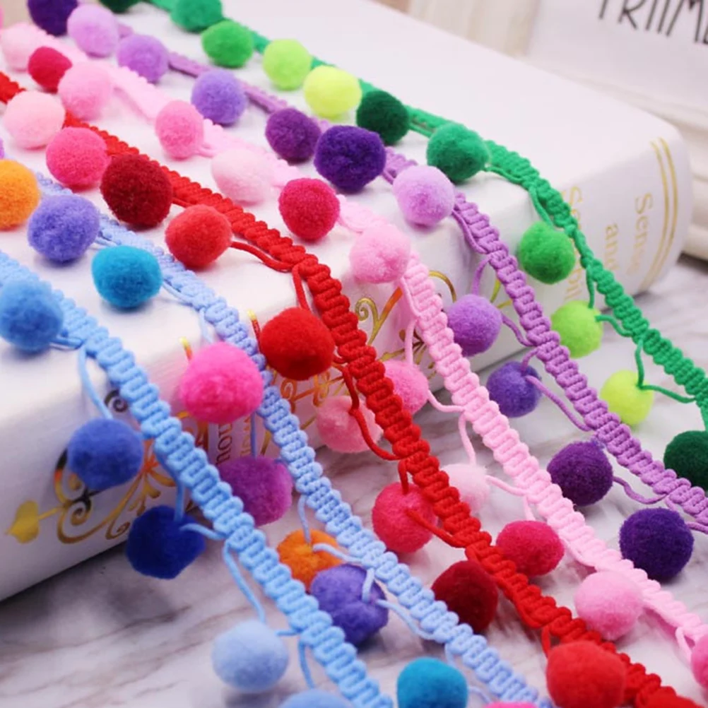 4 .5m Ball Lace Diy Sewing Accessory Fabric Balls Trim Decorative to Weave Craft
4 .5m Ball Lace Diy Sewing Accessory Fabric Balls Trim Decorative to Weave Craft
