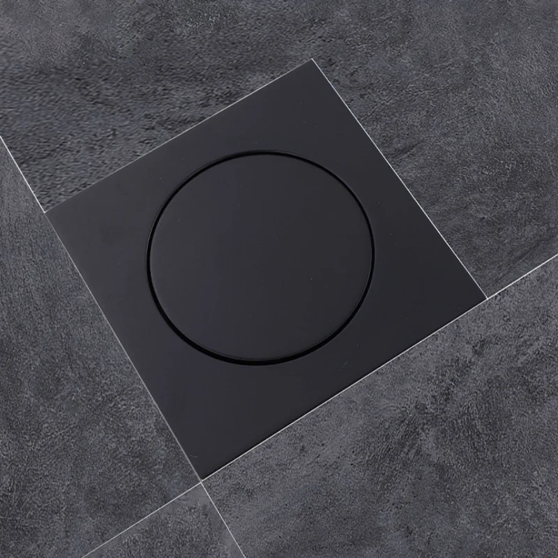 Tuqiu Black 10x10cm Floor Drains Square Chrome Floor Drain Strainer Brass Water Leakage Bathroom Drain Copper Drainers
Tuqiu Black 10x10cm Floor Drains Square Chrome Floor Drain Strainer Brass Water Leakage Bathroom Drain Copper Drainers