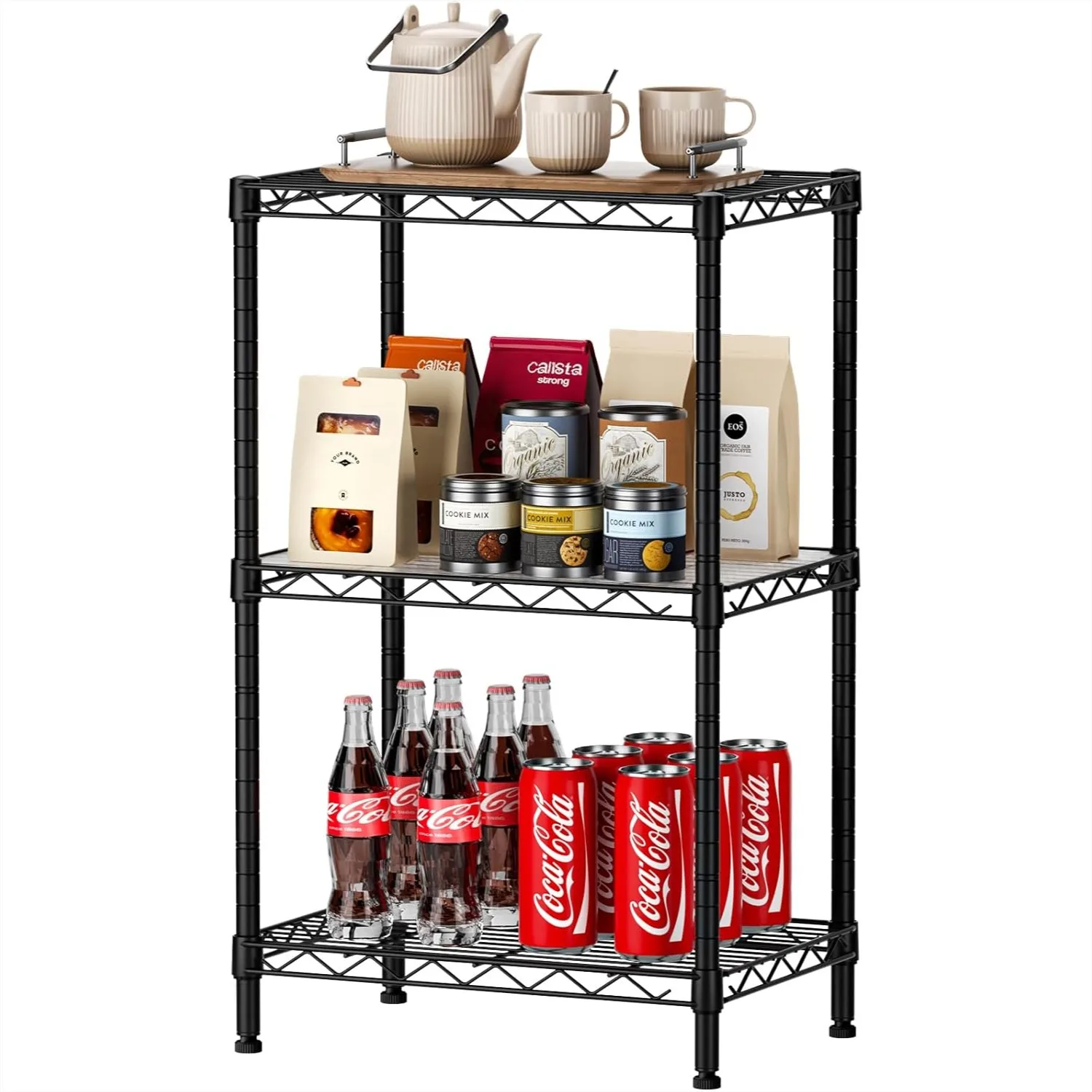 3 Small Wire Shelving Unit with Wheels, Adjustable Storage Shelf for Bathroom Laundry Room Kitchen Pantry, 11.5"D x 17.3"W x
3 Small Wire Shelving Unit with Wheels, Adjustable Storage Shelf for Bathroom Laundry Room Kitchen Pantry, 11.5"D x 17.3"W x