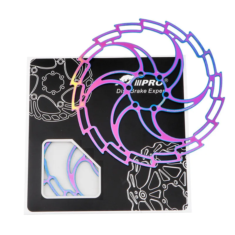 IIIPRO Mountain Bike Brake Disc Rotor Floating Disc Hollow Ultralight Colorful 160mm/180mm/230mm Rotors Six-nail Brake Parts
IIIPRO Mountain Bike Brake Disc Rotor Floating Disc Hollow Ultralight Colorful 160mm/180mm/230mm Rotors Six-nail Brake Parts