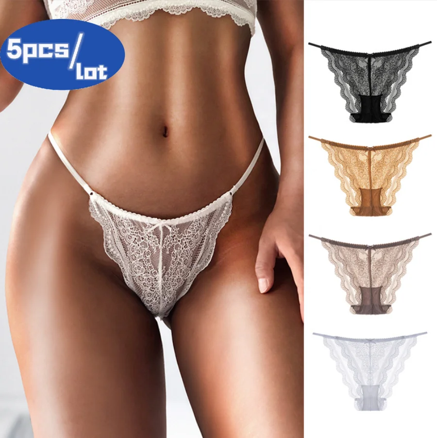 Solid Color Lingerie Hollow Lace Panties Sexy Women's Thong and G String Mesh Bow Knot Underwear and Women Underpants
Solid Color Lingerie Hollow Lace Panties Sexy Women's Thong and G String Mesh Bow Knot Underwear and Women Underpants