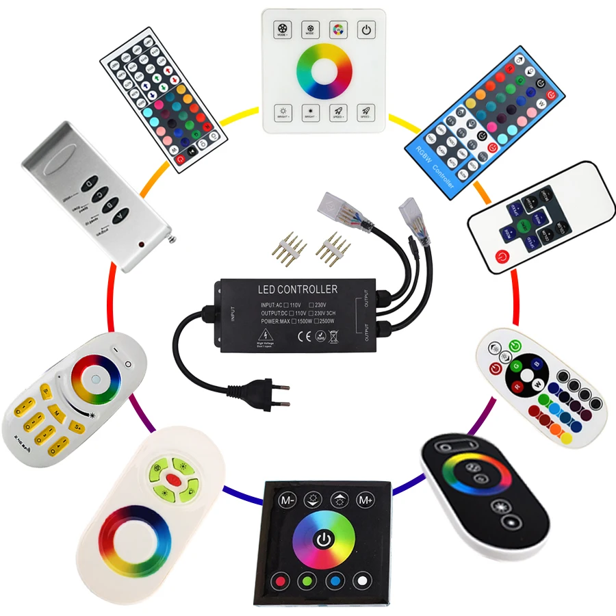44Key led rgb RF wireless controller 1500W 220V led strip RGB Dimmer Controller 110V led Controller DHL Free Shipping
44Key led rgb RF wireless controller 1500W 220V led strip RGB Dimmer Controller 110V led Controller DHL Free Shipping