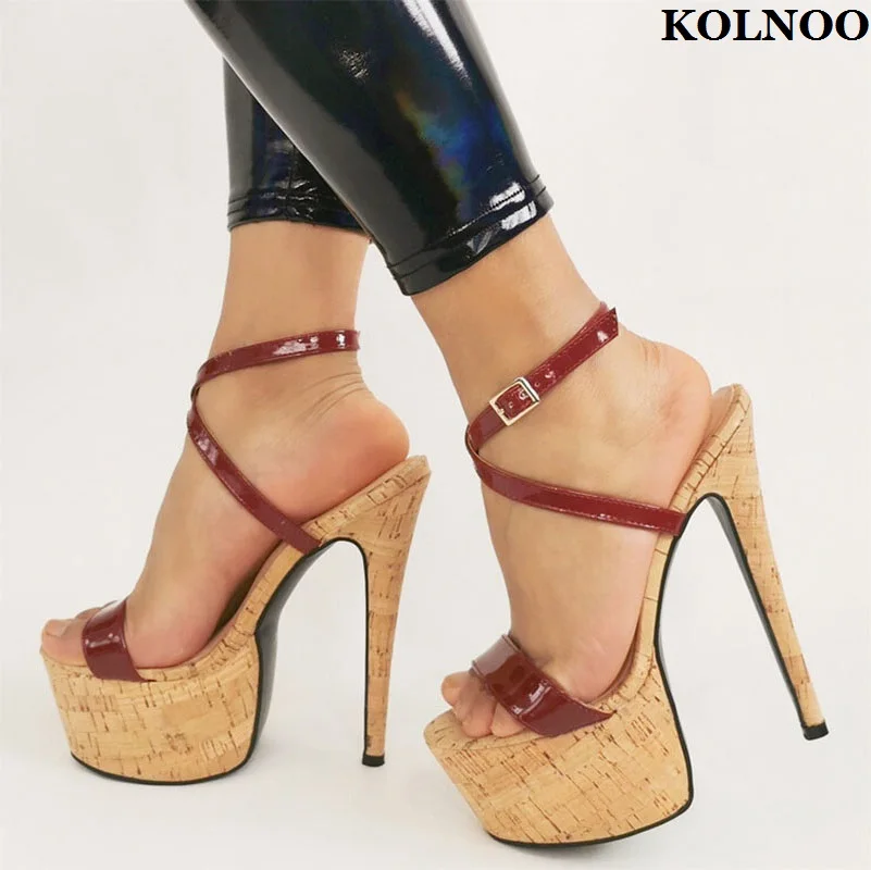 Kolnoo Handmade Classic Hot Sale Ladies High Heels Sandals Cross Buckle Strap Summer Shoes Platform Evening Party Fashion Shoes
Kolnoo Handmade Classic Hot Sale Ladies High Heels Sandals Cross Buckle Strap Summer Shoes Platform Evening Party Fashion Shoes