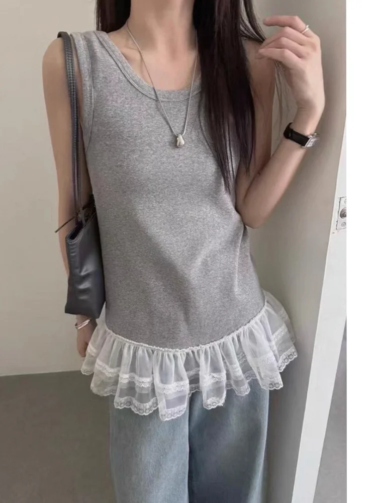 Сексуальный женский топ-жилетка (базовый слой) в корейском стиле, модная внутренняя одежда средней длины для весны и лета, цветной
Сексуальный женский топ-жилетка (базовый слой) в корейском стиле, модная внутренняя одежда средней длины для весны и лета, цветной