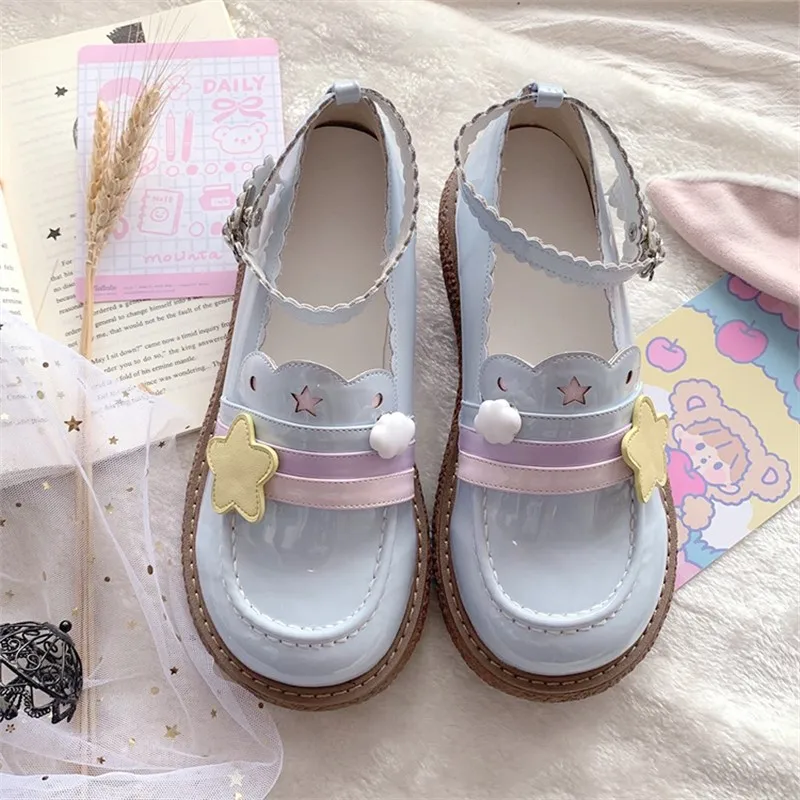Sweet Girls Star Buckle Female Kawaii Tea Party Japanese Cute Women Harujuku Jk Uniform Platform Feminine Anime Lolita Shoes
Sweet Girls Star Buckle Female Kawaii Tea Party Japanese Cute Women Harujuku Jk Uniform Platform Feminine Anime Lolita Shoes