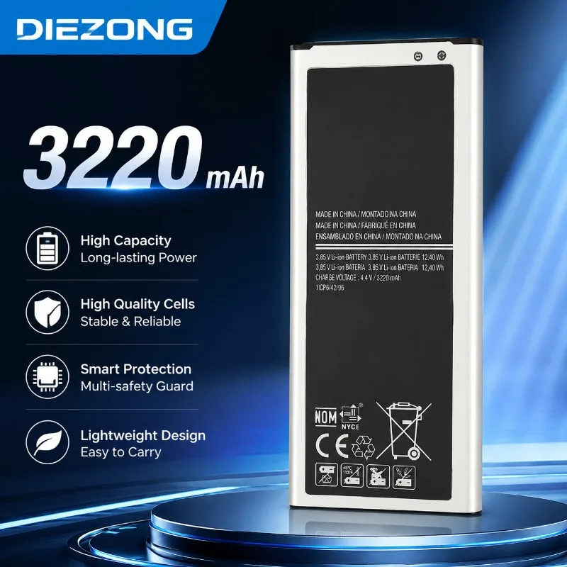 High-quality EB-BN910BBE 3220mAh 3000mAh Phone Battery for Samsung Galaxy Note 4 N910 N910A/V/P/T/H NFC N9106W N9108V N9109V
High-quality EB-BN910BBE 3220mAh 3000mAh Phone Battery for Samsung Galaxy Note 4 N910 N910A/V/P/T/H NFC N9106W N9108V N9109V