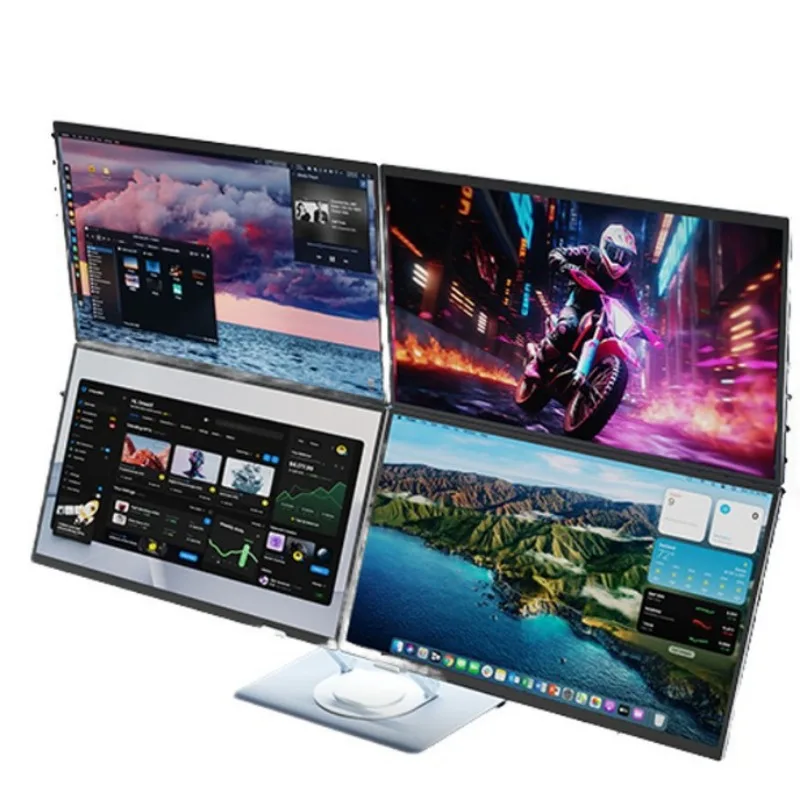 4-Screen productivity 18.5-inch triple laptop monitor Type C carries multi-screen collaborative LCD
4-Screen productivity 18.5-inch triple laptop monitor Type C carries multi-screen collaborative LCD
