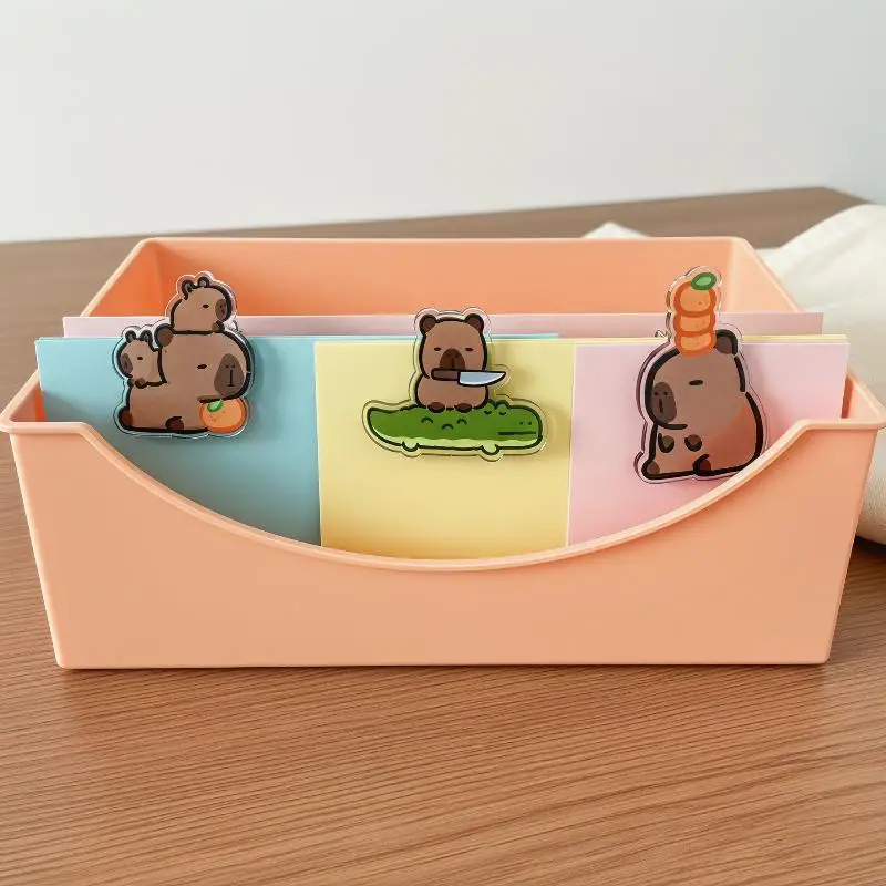 8Pcs Cute Cartoon Capybara Paper Clip Set Acrylic Binder Clips for Office School Document Photo Organization Gift
8Pcs Cute Cartoon Capybara Paper Clip Set Acrylic Binder Clips for Office School Document Photo Organization Gift