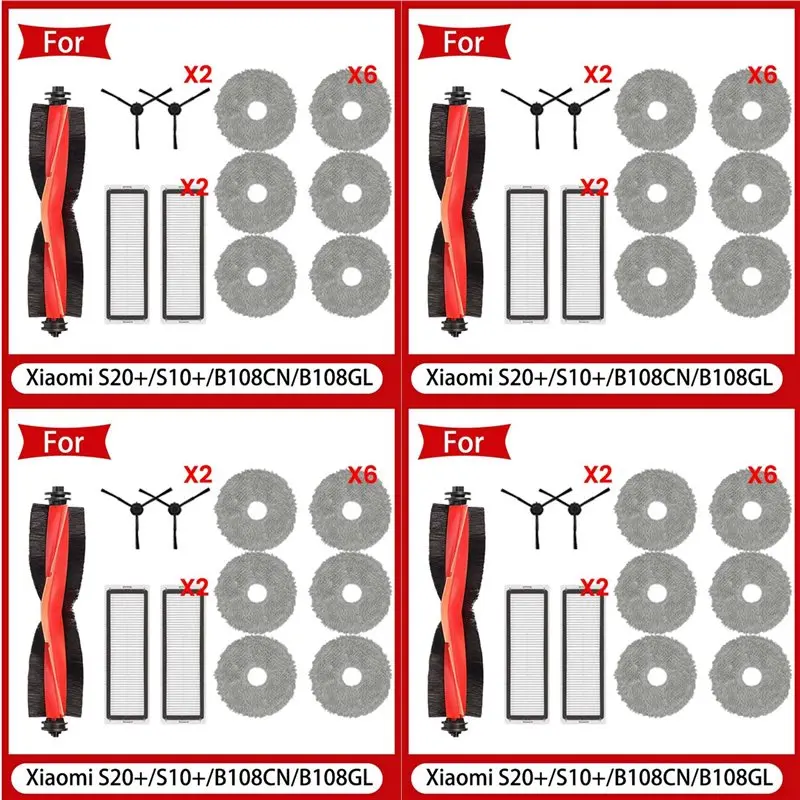 AT43-4 Set For Xiaomi Robot Vacuum S20+ / S10 Plus / B108GL / B108CN B113CN Parts Spare Parts Filter Main Side Brush Mop
AT43-4 Set For Xiaomi Robot Vacuum S20+ / S10 Plus / B108GL / B108CN B113CN Parts Spare Parts Filter Main Side Brush Mop
