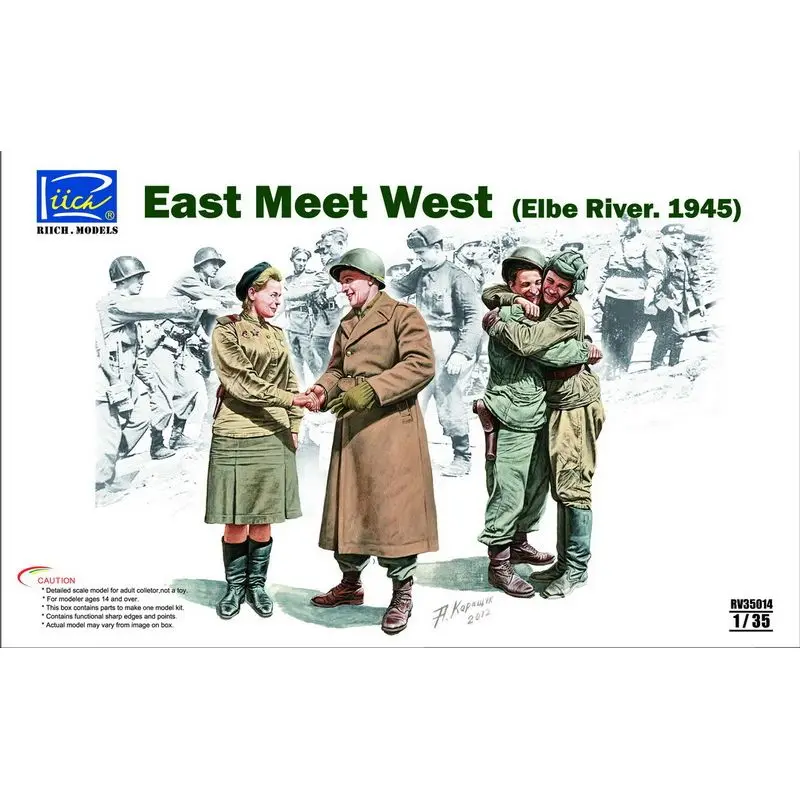 Модели Riich RV35014 1/35 East Meet West (Элбе Река 1945) — Комплект масштабной модели
Модели Riich RV35014 1/35 East Meet West (Элбе Река 1945) — Комплект масштабной модели
