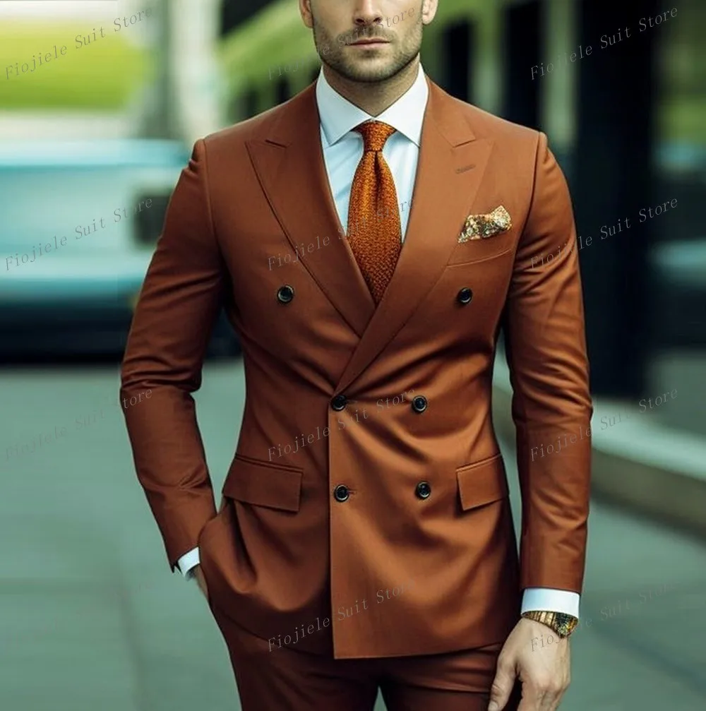 New Dark Orange Men Business Suit Groom Groomsman Tuxedos Formal Wedding Party Prom 2 Piece Set Jacket And Pants
New Dark Orange Men Business Suit Groom Groomsman Tuxedos Formal Wedding Party Prom 2 Piece Set Jacket And Pants