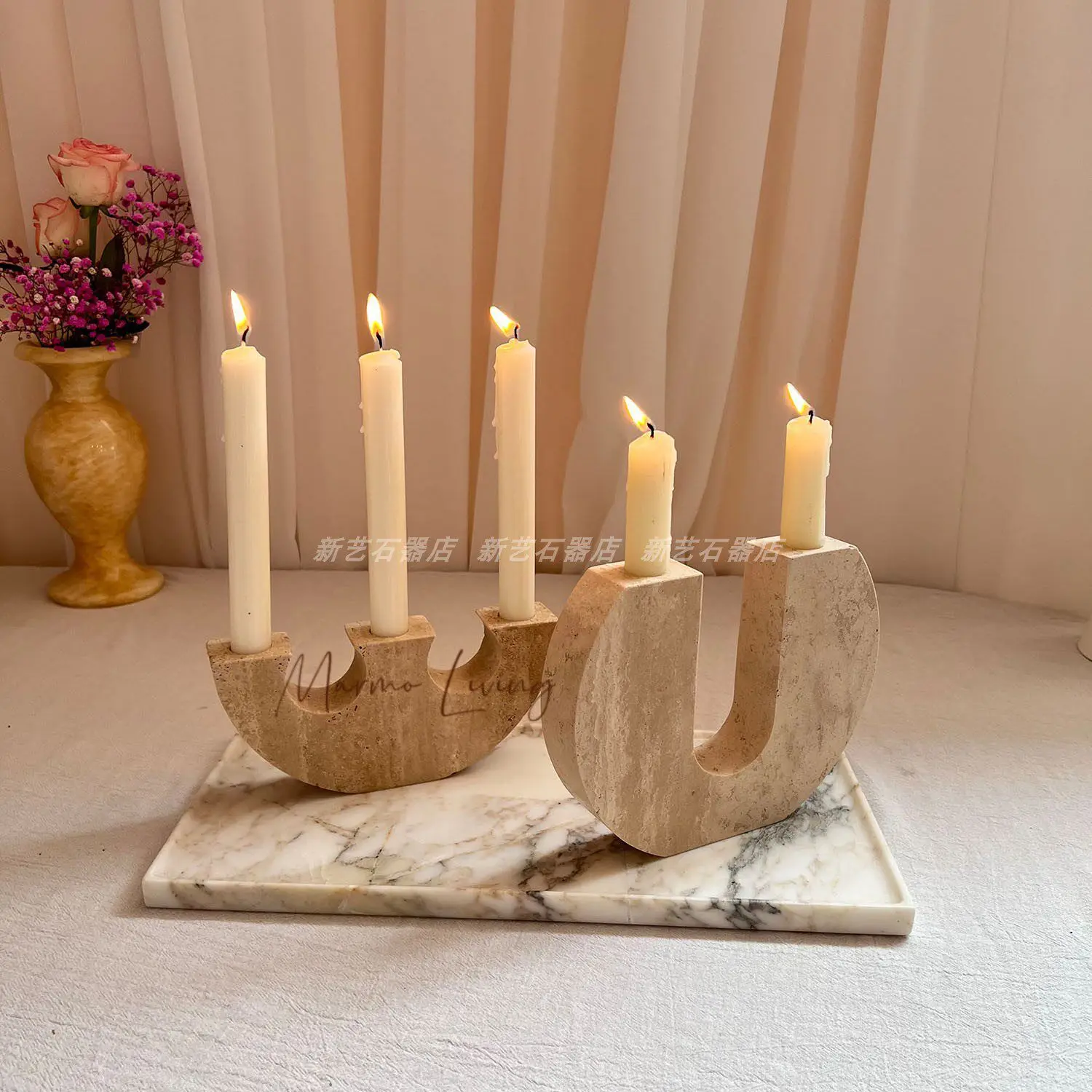 Natural Marble Candle Holder Wabi Sabi Style Creative Decor for Hotel Restaurant Living Room Bedroom
Natural Marble Candle Holder Wabi Sabi Style Creative Decor for Hotel Restaurant Living Room Bedroom
