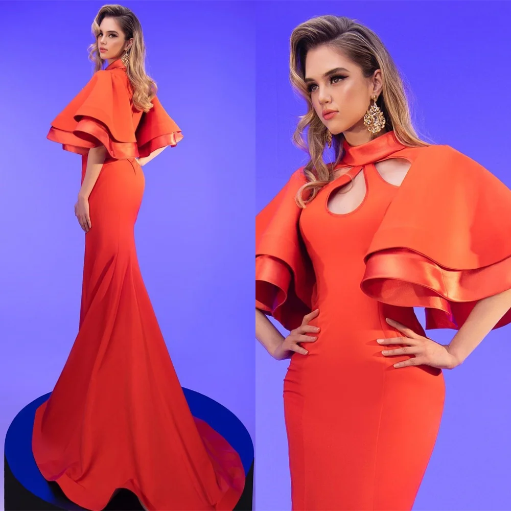 Customized Mermaid Classic Jersey Evening Dress Formal High Neckline Half Sleeves Homecoming Dress Special Occasion Go
Customized Mermaid Classic Jersey Evening Dress Formal High Neckline Half Sleeves Homecoming Dress Special Occasion Go