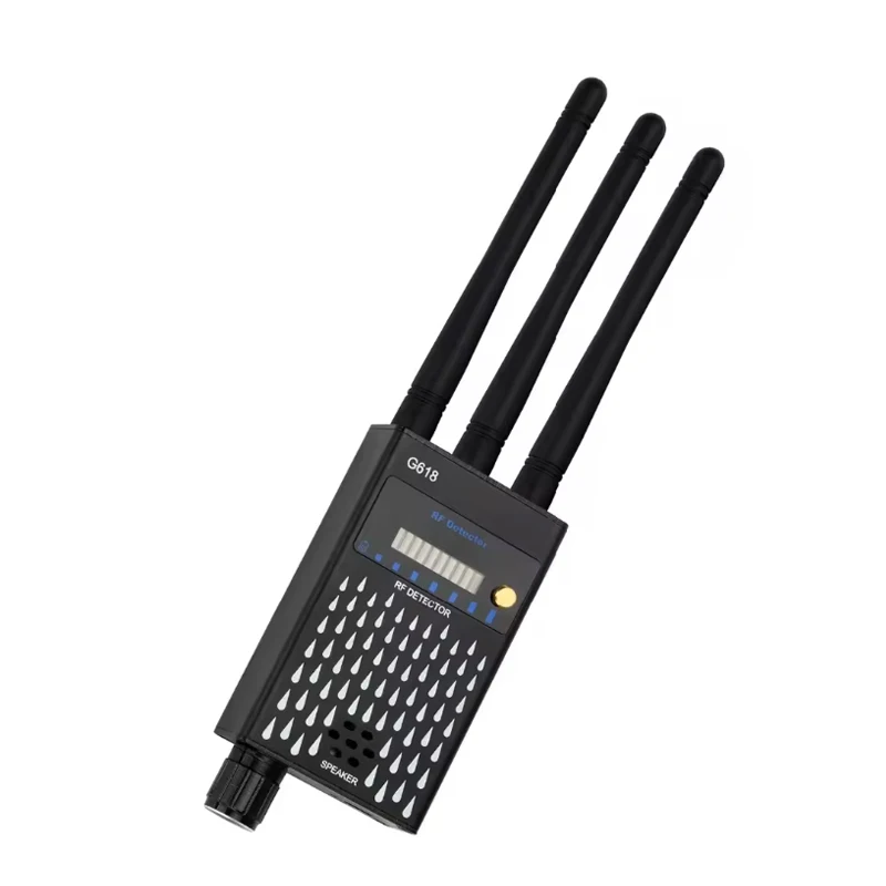 G618 Anti-theft photography detector, RF wireless signal detector, positioning tracker, GSM audio Bug detector, GPS scanning
G618 Anti-theft photography detector, RF wireless signal detector, positioning tracker, GSM audio Bug detector, GPS scanning