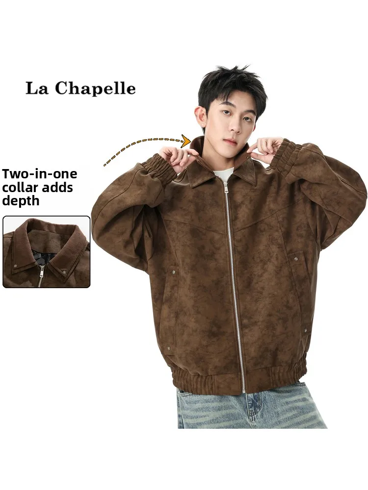 La Chapelle American Retro PU Leather Jaet Men's Loose Casual Collar Windproof Waterproof Haome Jae Polyester Fiber
La Chapelle American Retro PU Leather Jaet Men's Loose Casual Collar Windproof Waterproof Haome Jae Polyester Fiber