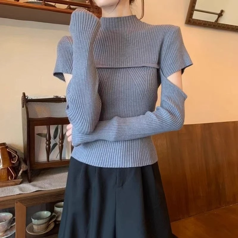 Hollow Out Women's Knit Sweater Harajuku Trend Original Elegant Long Sleeve New Knitwear Basic Warm Slim Fit Ladies Pullovers
Hollow Out Women's Knit Sweater Harajuku Trend Original Elegant Long Sleeve New Knitwear Basic Warm Slim Fit Ladies Pullovers