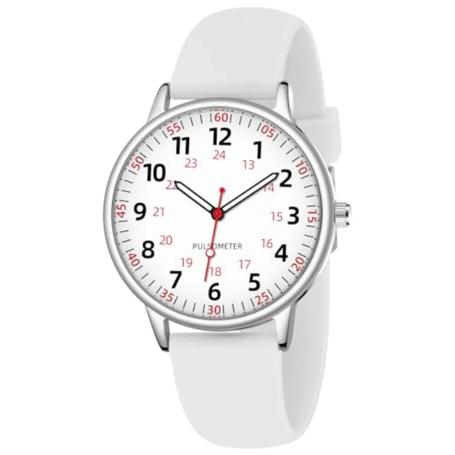 Nurse Watch for Women Waterproof Analog Silicone Watch with Second Hand Nursing Watch
Nurse Watch for Women Waterproof Analog Silicone Watch with Second Hand Nursing Watch