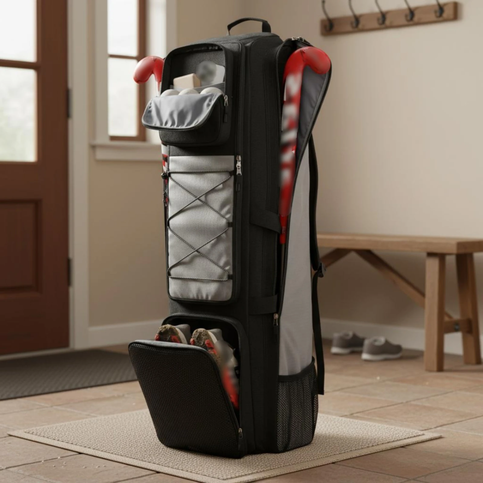 Field Equipment Backpack Zippered Compartments Shoe Compartment Backpack Padded Straps
Field Equipment Backpack Zippered Compartments Shoe Compartment Backpack Padded Straps