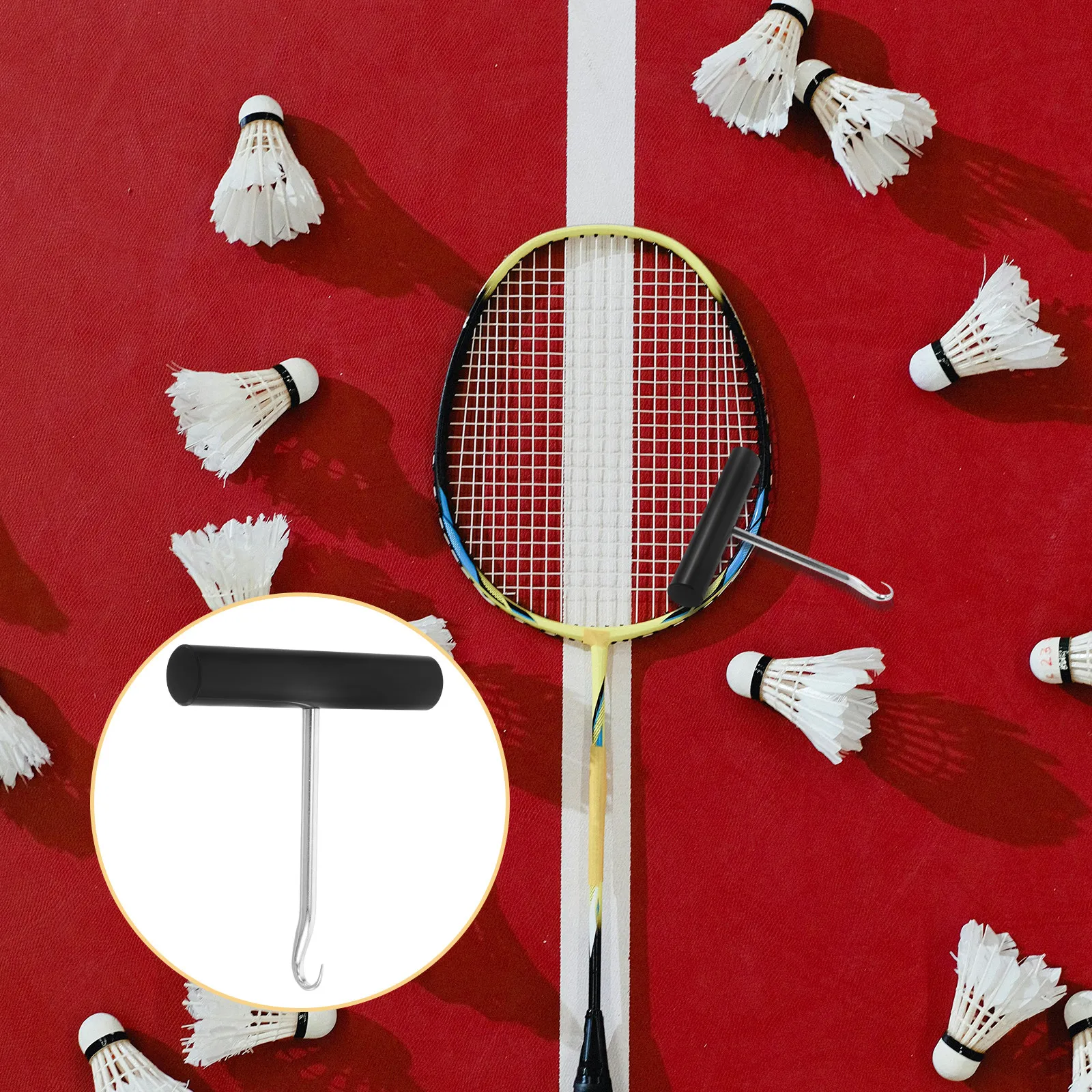 Badminton Tennis Racket Stringing Puller Hook Straight Awl Wear-Resistant Puller Tool for Racquet Cable Threading Machine
Badminton Tennis Racket Stringing Puller Hook Straight Awl Wear-Resistant Puller Tool for Racquet Cable Threading Machine