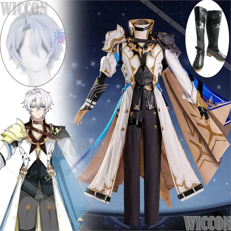 Phainon Game Honkai: Star Rail Coaplay Silver Wig Shoes Prop Coat Pant Clock Men Full Set Suit Halloween Comic Con Customized
Phainon Game Honkai: Star Rail Coaplay Silver Wig Shoes Prop Coat Pant Clock Men Full Set Suit Halloween Comic Con Customized