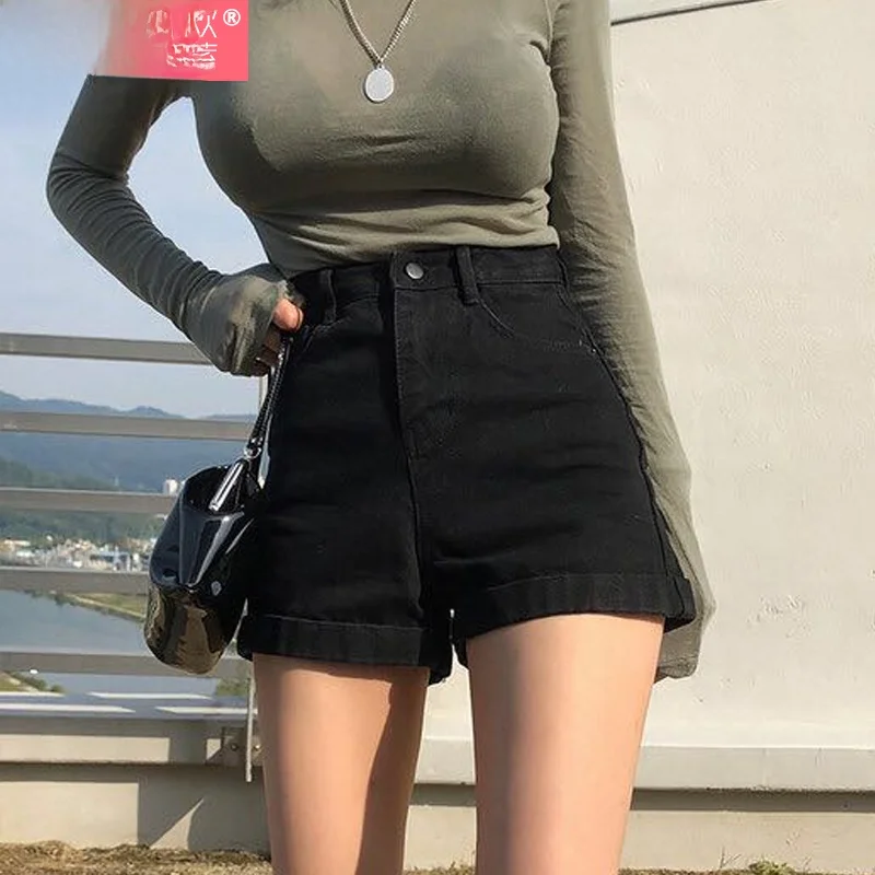 High Waist Bla Denim orts Women Summer Thin Wide Leg Loose A-Line Hot Pants Trendy Outerwear Casual High Waist orts
High Waist Bla Denim orts Women Summer Thin Wide Leg Loose A-Line Hot Pants Trendy Outerwear Casual High Waist orts