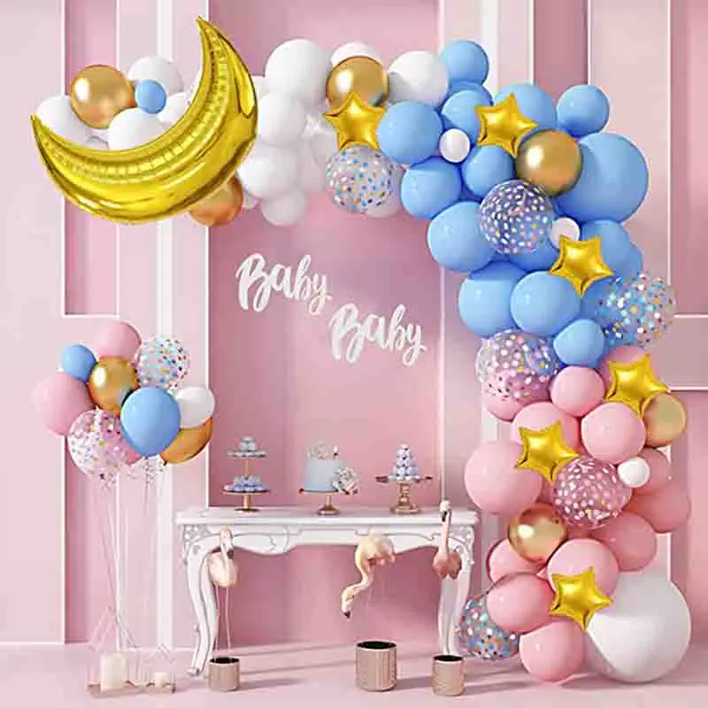 126Pcs Gender Reveal Pink and Blue Balloon Garland Arch Kit for Birthday Baby Shower Decorations Bride Wedding Party Supplies
126Pcs Gender Reveal Pink and Blue Balloon Garland Arch Kit for Birthday Baby Shower Decorations Bride Wedding Party Supplies