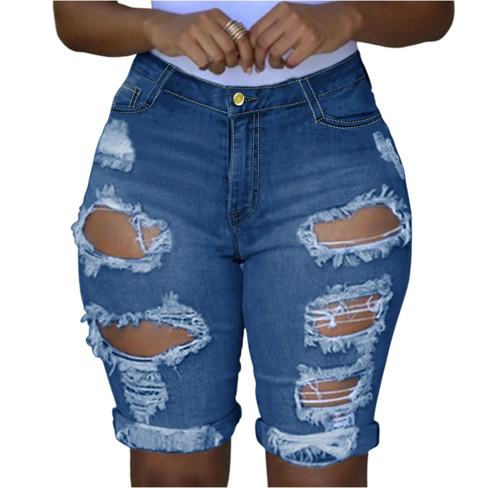 Hot Pants Sexy Women High Waist Denim Shorts Raw Edge Wrapped Hip Stretchy Shorts Summer Retro Ripped Jeans Solid Streetwear
Hot Pants Sexy Women High Waist Denim Shorts Raw Edge Wrapped Hip Stretchy Shorts Summer Retro Ripped Jeans Solid Streetwear