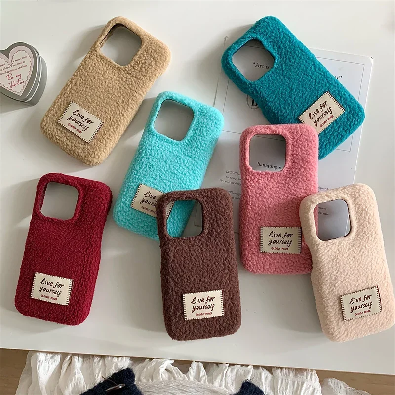 Luxury Fashion Solid Color Plush Phone Case For iPhone 16 Pro 14 13 15 Pro Max Back Cover Korean Cute Fluffy Cases For 14 promax
Luxury Fashion Solid Color Plush Phone Case For iPhone 16 Pro 14 13 15 Pro Max Back Cover Korean Cute Fluffy Cases For 14 promax