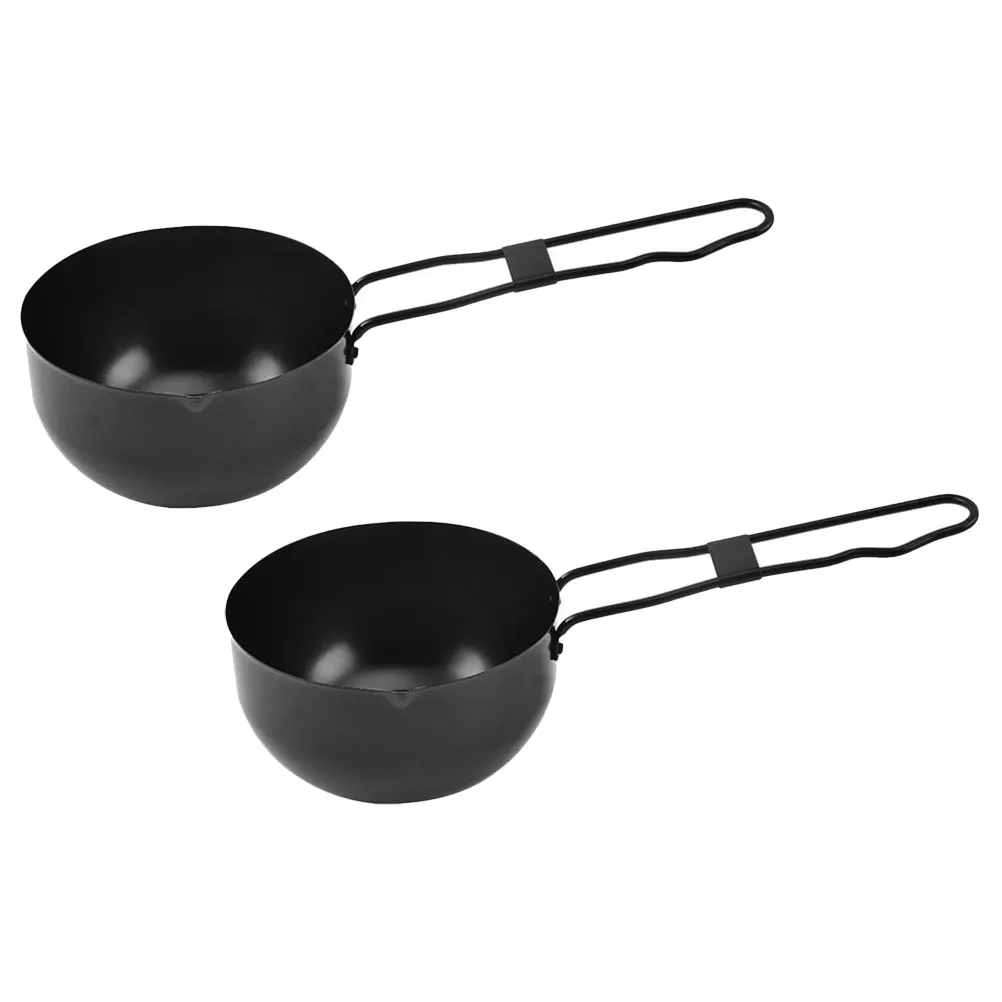 2Pcs Outdoor Camping Cookware Set Small Iron Pot H for Soup Stew Pan Portable Backpacking Hiking Black Color
2Pcs Outdoor Camping Cookware Set Small Iron Pot H for Soup Stew Pan Portable Backpacking Hiking Black Color