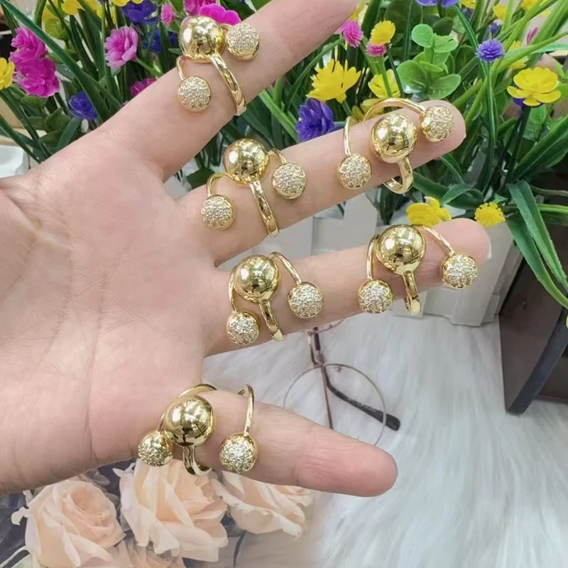 5Pcs/Gold Color Crystal Crossover Warp Rings for Women Copper Gold Plated CZ Ball Statement Ring Jewelry Women Gift rigm
5Pcs/Gold Color Crystal Crossover Warp Rings for Women Copper Gold Plated CZ Ball Statement Ring Jewelry Women Gift rigm