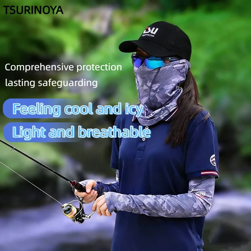 TSURINOYA Ice Silk Sun Protection Set UV Protection Face Scarf Gaiter & Arm Sleeves for Fishing Hiking Cycling Unisex
TSURINOYA Ice Silk Sun Protection Set UV Protection Face Scarf Gaiter & Arm Sleeves for Fishing Hiking Cycling Unisex