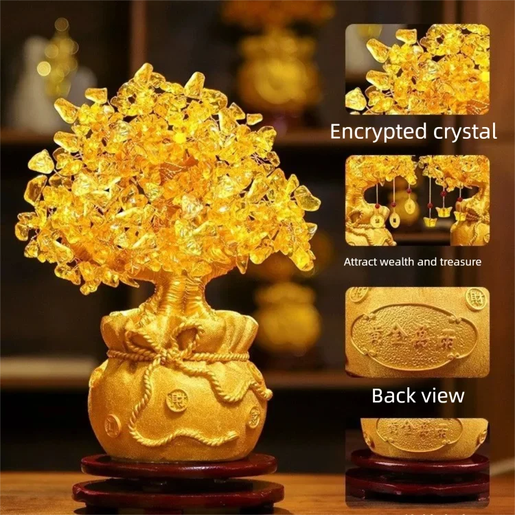 Lucky Tree Wealth Yellow Crystal Tree Natural Money Tree Ornaments Bonsai Style Wealth Luck Feng Shui Ornaments Craft
Lucky Tree Wealth Yellow Crystal Tree Natural Money Tree Ornaments Bonsai Style Wealth Luck Feng Shui Ornaments Craft
