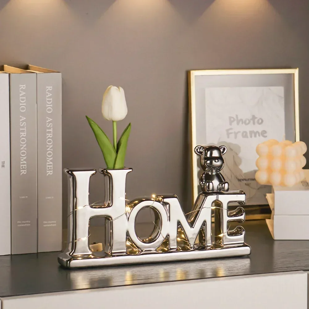 Decorative 3D English Letters Figurine With LED Light Fake Flower and Mini Bear Figurine For Home Interior Decoration or Wedding
Decorative 3D English Letters Figurine With LED Light Fake Flower and Mini Bear Figurine For Home Interior Decoration or Wedding