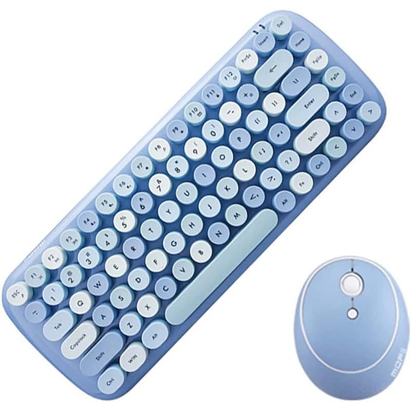 MOFII Wireless Keyboard and Mouse Combo 2.4G Retro Typewriter Wireless Keyboard Wireless Mouse for PC/Computer/Laptop/Desktop
MOFII Wireless Keyboard and Mouse Combo 2.4G Retro Typewriter Wireless Keyboard Wireless Mouse for PC/Computer/Laptop/Desktop