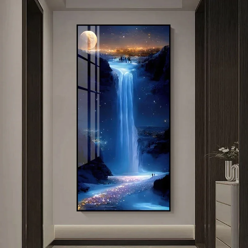 Light Luxury LED Abstract Crystal Porcelain Vertical Mural Light | Entrance/Corridor End Illuminated Painting Decor
Light Luxury LED Abstract Crystal Porcelain Vertical Mural Light | Entrance/Corridor End Illuminated Painting Decor