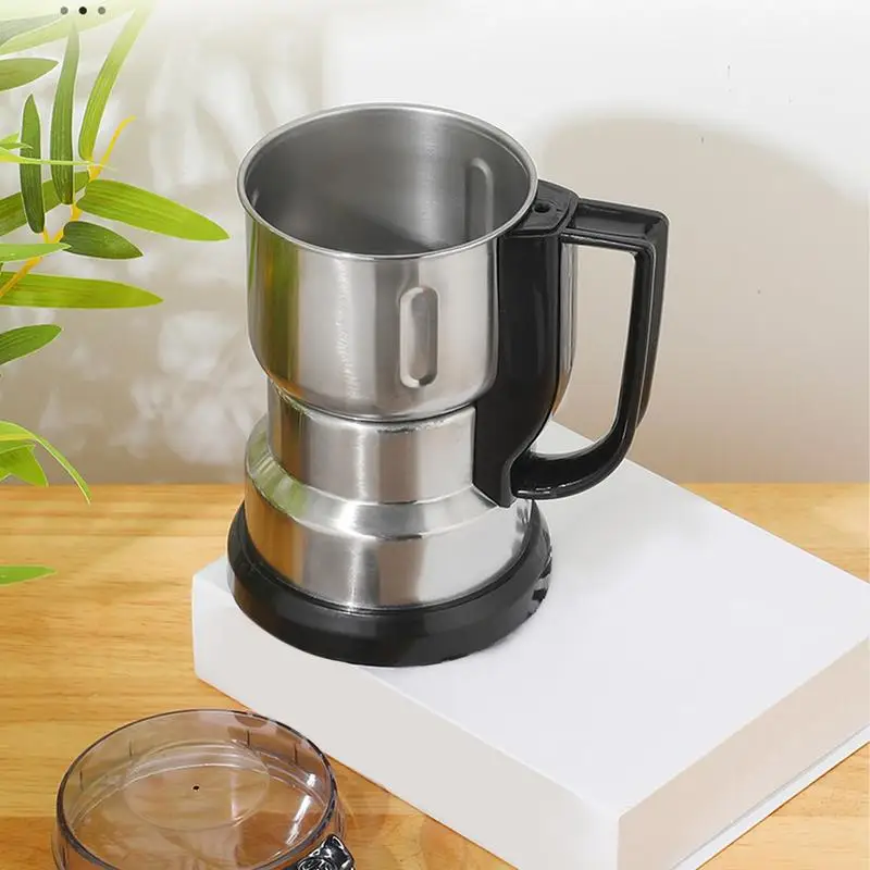Electric Coffee Grinder Stainless Steel Powder Grinder Electric Spices Grinder Dry Grinding Machine With Handle Small Food
Electric Coffee Grinder Stainless Steel Powder Grinder Electric Spices Grinder Dry Grinding Machine With Handle Small Food