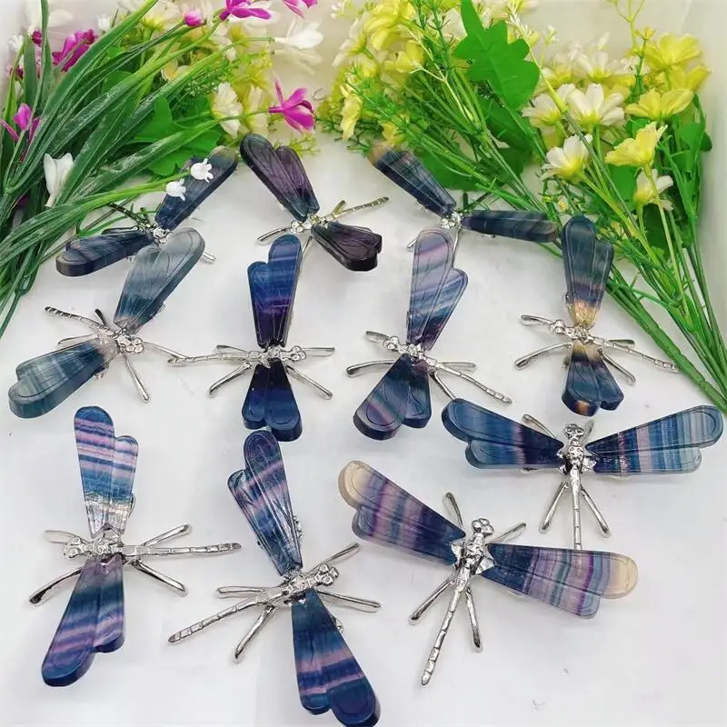 Natural Fluorite Dragonfly Carving Figurine Animal Home Decoration Healing Reiki Stone Holiday Gift 1PCS
Natural Fluorite Dragonfly Carving Figurine Animal Home Decoration Healing Reiki Stone Holiday Gift 1PCS