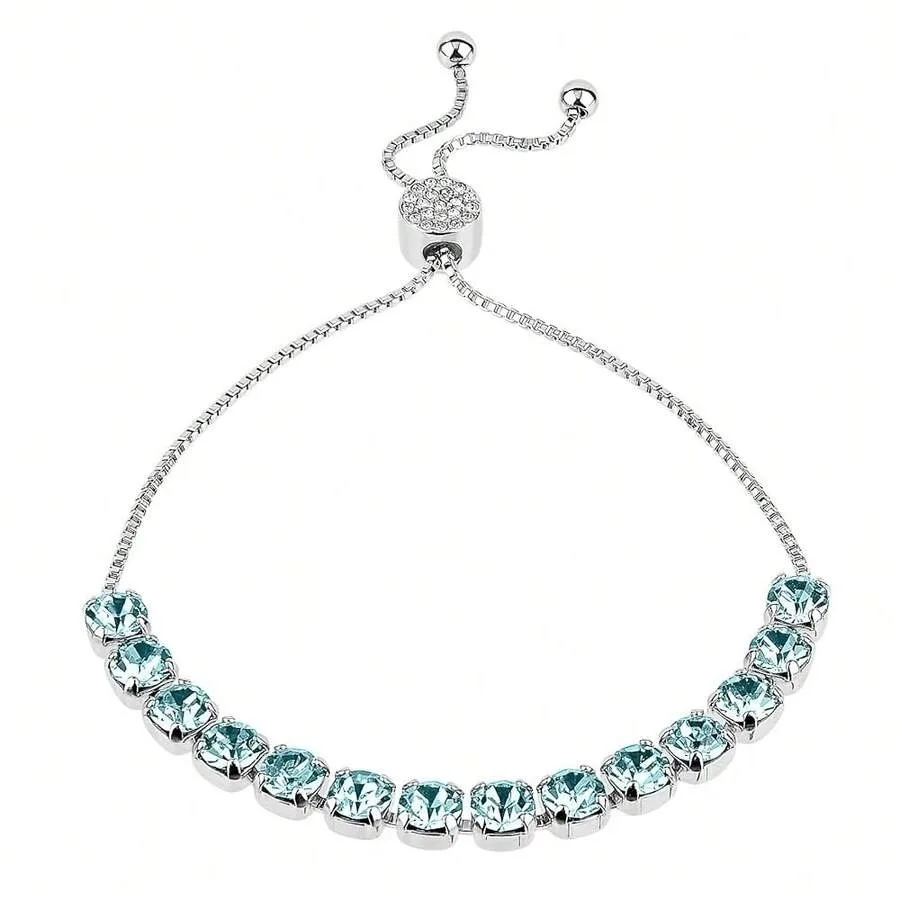 INSPIRED VOICES Easy Slider Adjustable Bracelets - Lariat and Tennis Styles For Women, Rhinestone Bracelets - Blue, Pink, Purpl
INSPIRED VOICES Easy Slider Adjustable Bracelets - Lariat and Tennis Styles For Women, Rhinestone Bracelets - Blue, Pink, Purpl