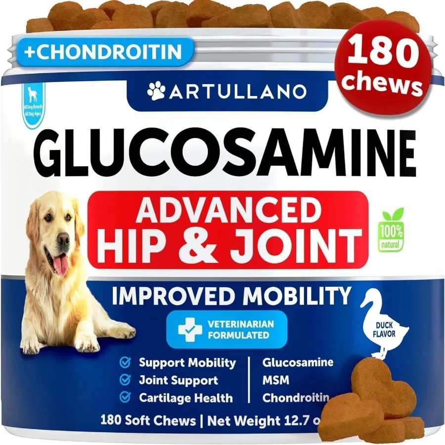Glucosamine for Dogs Hip and Joint Supplement for Dogs with Arthritis Chews with Chondroitin Hemp Oil MSM Canine Joint Pain Rel
Glucosamine for Dogs Hip and Joint Supplement for Dogs with Arthritis Chews with Chondroitin Hemp Oil MSM Canine Joint Pain Rel
