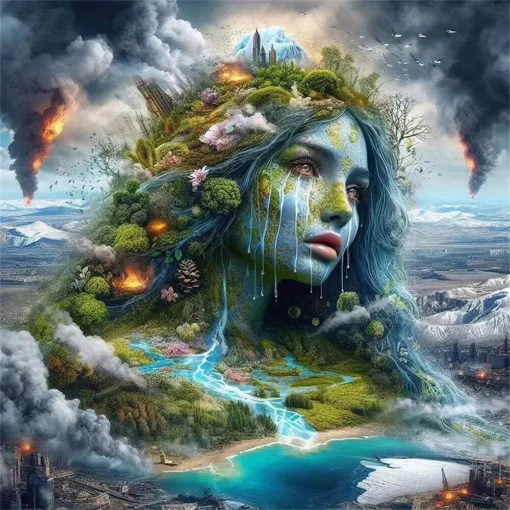 Ethereal Mother Earth Puzzle, Surreal and Serene Nature Family Jigsaw Puzzle, Educational Brain Game for All Ages
Ethereal Mother Earth Puzzle, Surreal and Serene Nature Family Jigsaw Puzzle, Educational Brain Game for All Ages