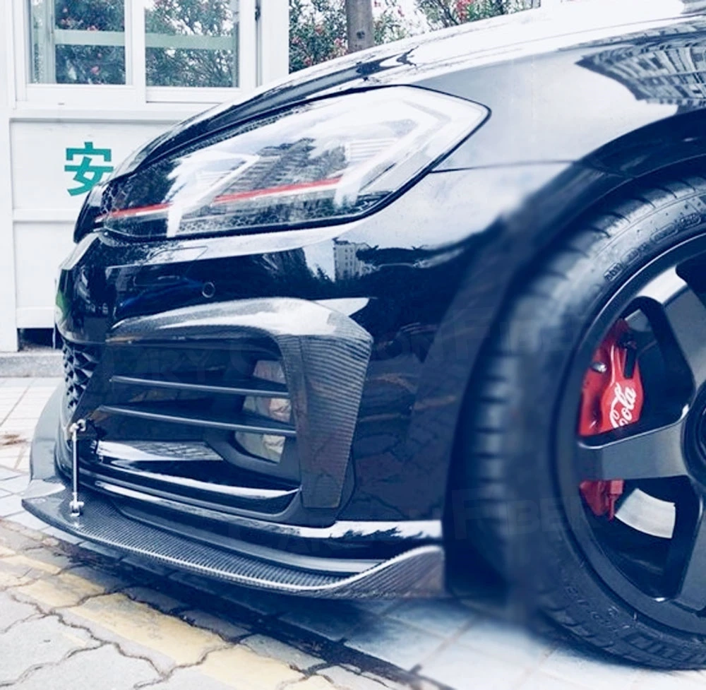 2Pcs For Volkswagen Golf 7.5 GTI 2018 2019 Carbon Fiber Front Fog Lamp Fins Splitters Trim Canards Fins Cover FRP
2Pcs For Volkswagen Golf 7.5 GTI 2018 2019 Carbon Fiber Front Fog Lamp Fins Splitters Trim Canards Fins Cover FRP